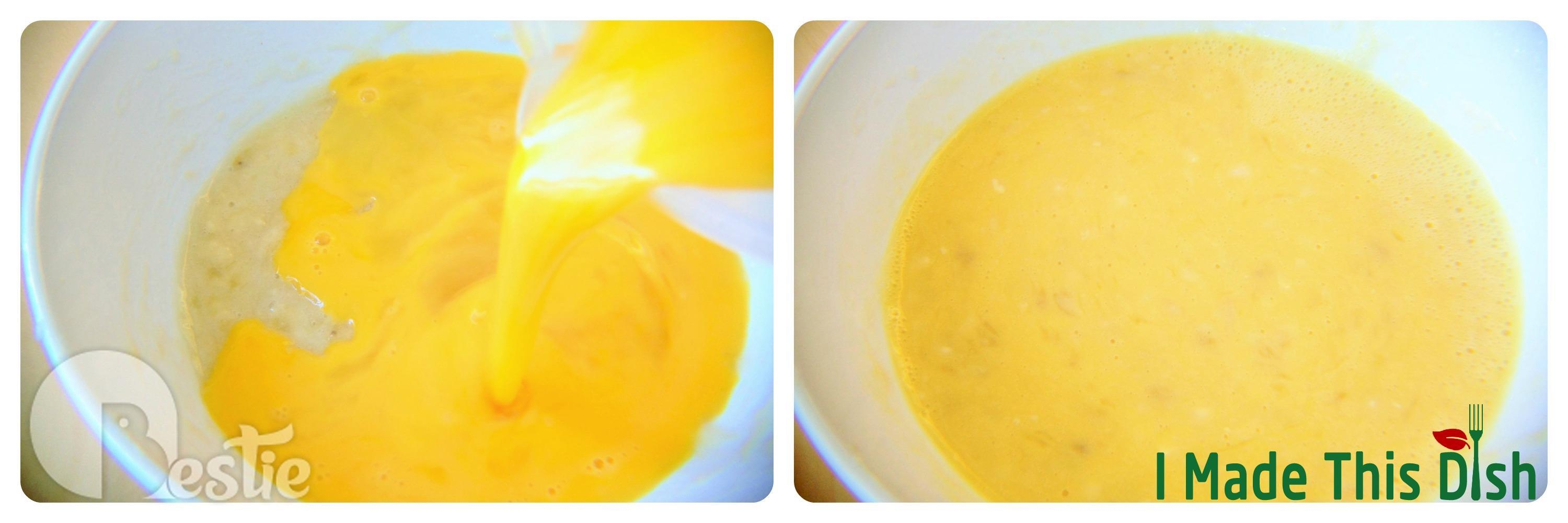 Làm bánh pancake 2 nguyên liệu trong vòng