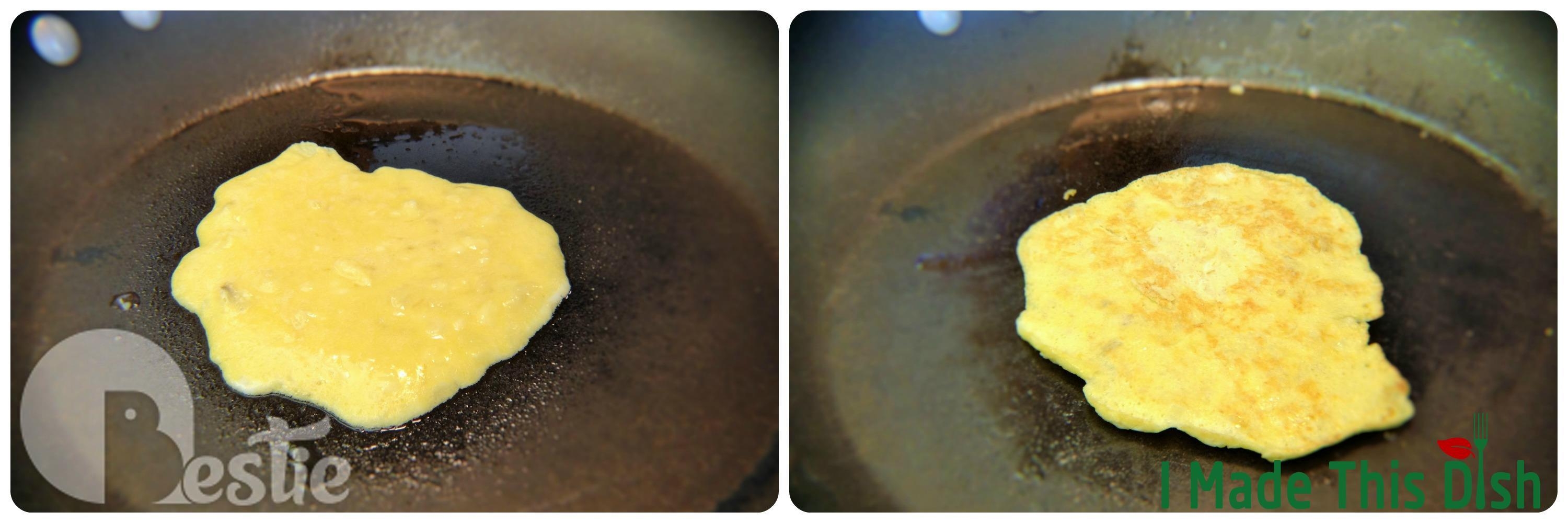 Làm bánh pancake 2 nguyên liệu trong vòng