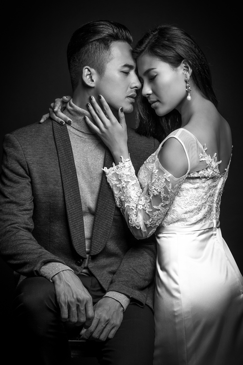 Lương Thế Thành-Thúy Diễm lãng mạn với ảnh cưới đen trắng