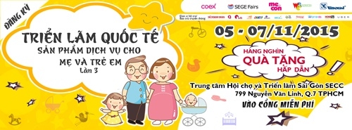 Mua sắm thả ga tại Triển lãm Quốc tế Sản phẩm cho Mẹ và bé