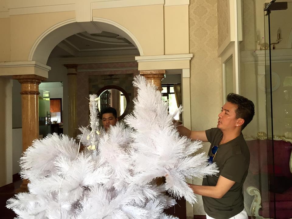 Đàm Vĩnh Hưng mở cửa tư gia cho khán giả tham quan và chụp hình Noel