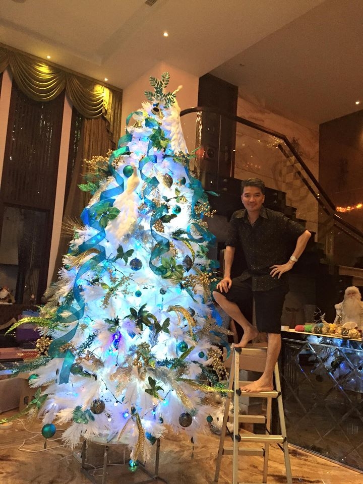 Đàm Vĩnh Hưng mở cửa tư gia cho khán giả tham quan và chụp hình Noel