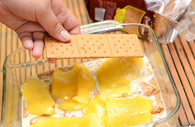 Làm bánh xoài lạnh không cần lò nướng