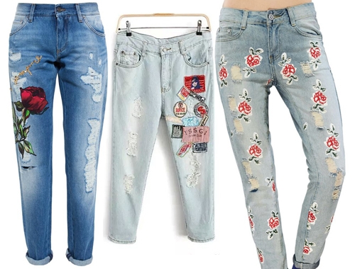 Hô biến quần jeans cũ thành mới và độc