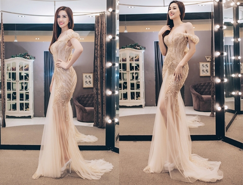 Thời trang thảm đỏ giải trí Việt ngập tràn sắc màu Giáng Sinh