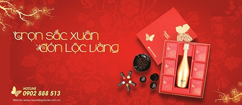 Trọn sắc xuân – Đón lộc vàng cùng quà tết Chocolate Graphics