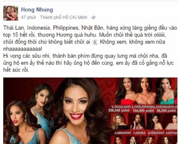 Trượt top 15 Miss Universe, sao Việt vẫn hết lời khen ngợi Phạm Hương