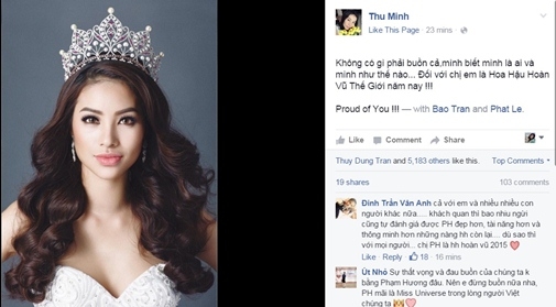 Trượt top 15 Miss Universe, sao Việt vẫn hết lời khen ngợi Phạm Hương