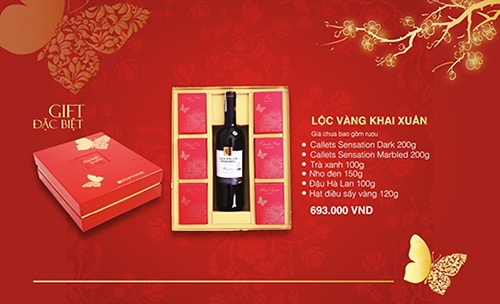 Trọn sắc xuân – Đón lộc vàng cùng quà tết Chocolate Graphics