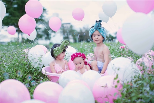 Các nhóc tì nhà Lý Hải kéo nhau đi “giải nhiệt” cuối năm