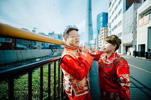 Cặp đôi chi gần 40 triệu đồng sang Nhật chụp bộ ảnh cưới