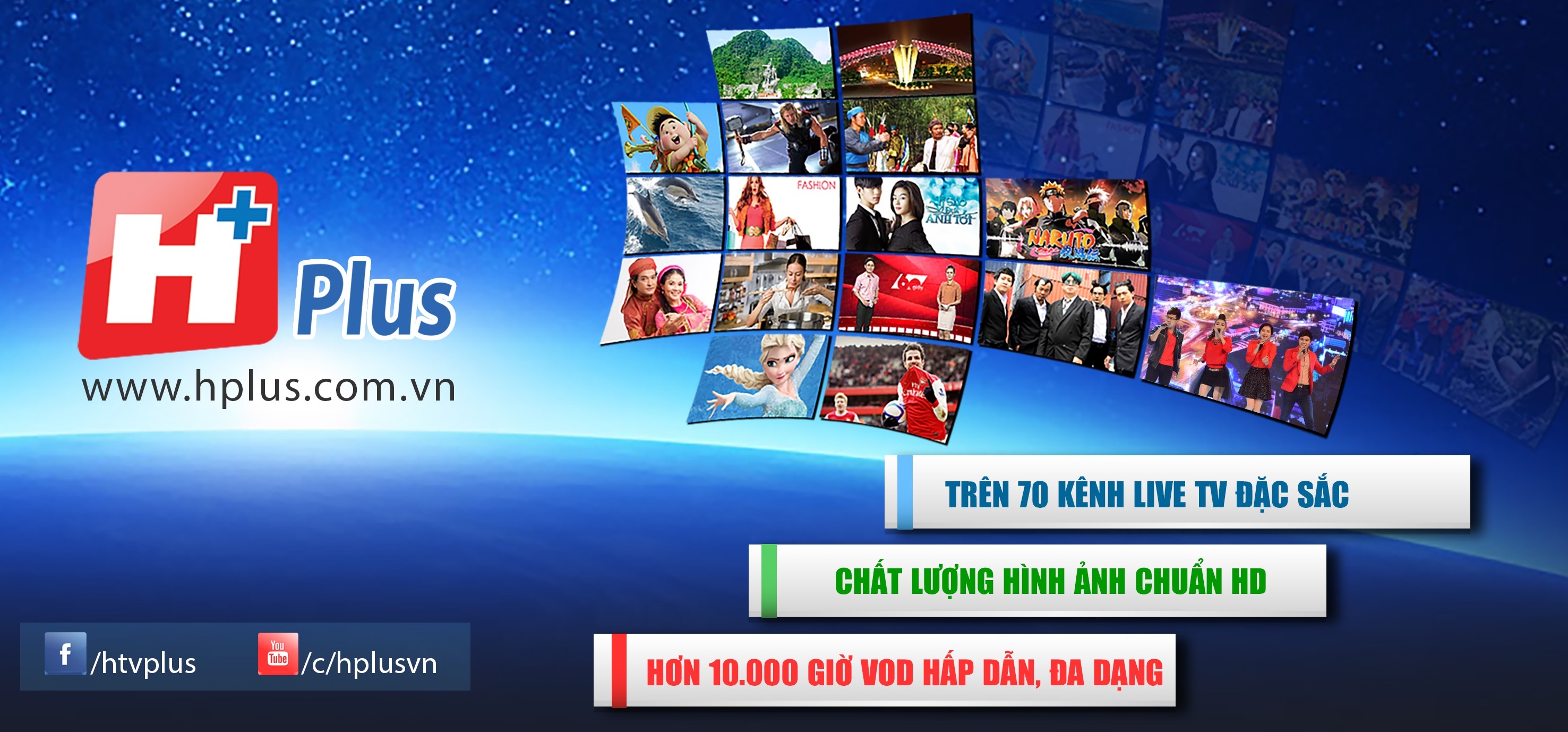Trải nghiệm truyền hình trực tuyến cùng HTVonline và Hplus