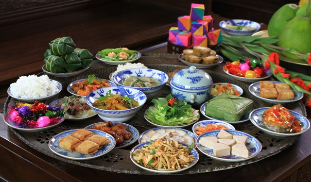 nấu nướng ngày tết