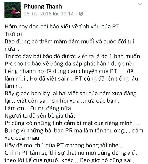 Sự thật đằng sau việc Phương Thanh yêu Hữu Thắng