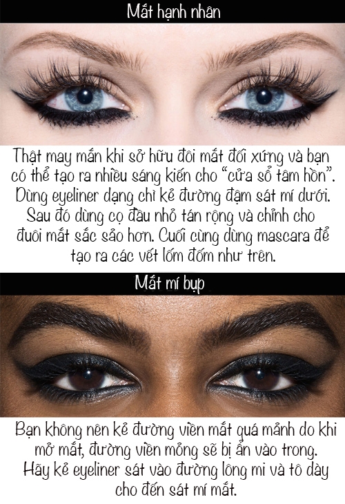 6 kiểu trang điểm mắt mèo cho 6 dáng mắt đặc trưng