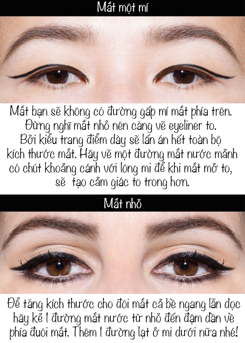 6 kiểu trang điểm mắt mèo cho 6 dáng mắt đặc trưng