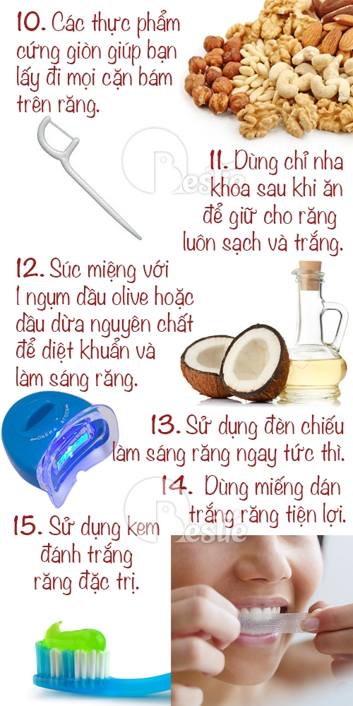 15 cách giữ cho răng miệng luôn sạch và sáng bóng bạn cần bỏ túi ngay