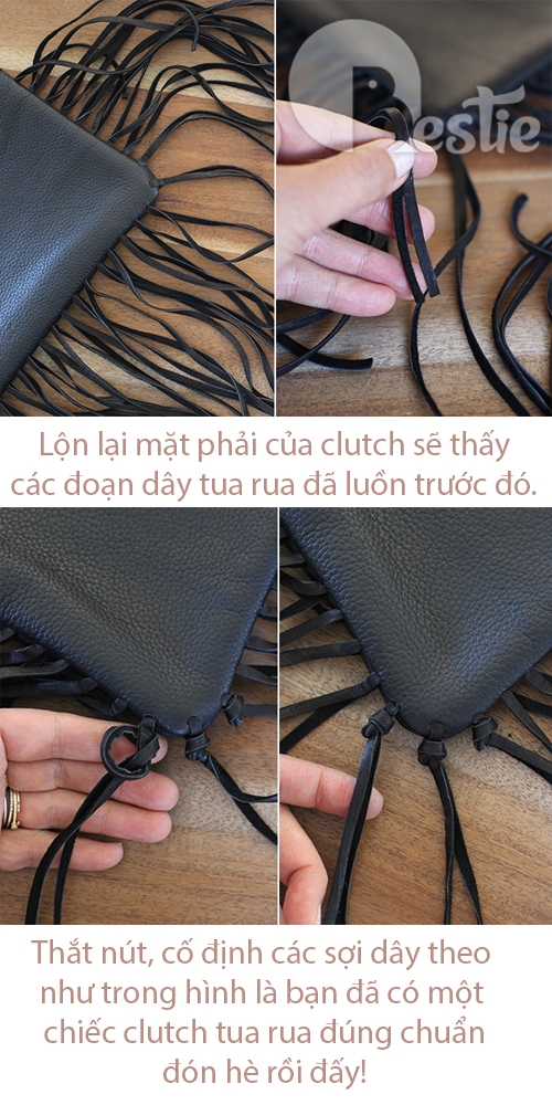 Tự làm túi tua rua sành điệu đón hè