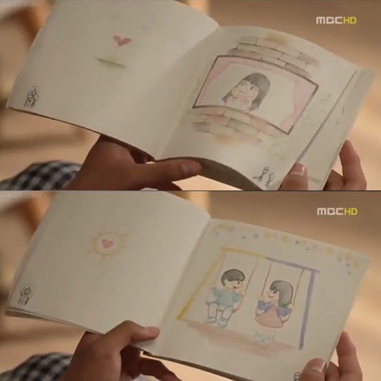 Cuốn nhật ký của Soo Yeon trong phim I Miss You chính là tác phẩm của So Hyun. Đáng yêu đấy chứ nhỉ?