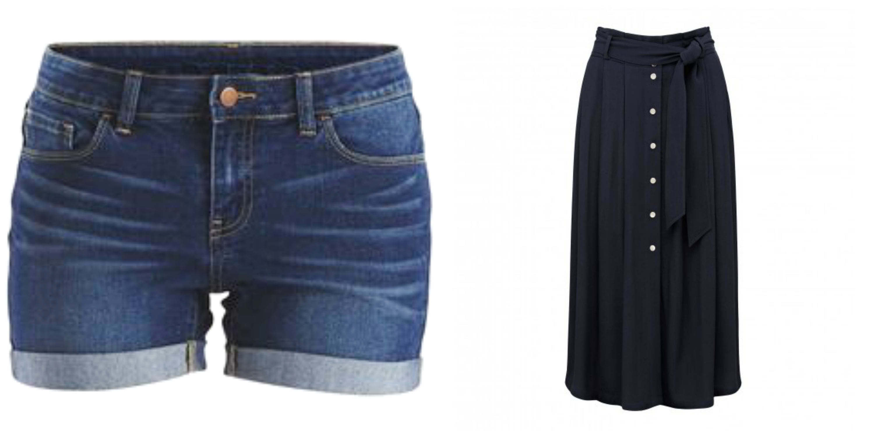 besite phối layer midi với shorts jeans