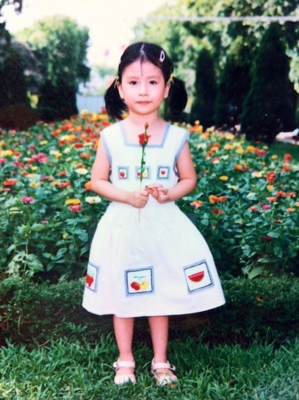 Quỳnh Anh Shyn nữ tính thuở ấu thơ.
