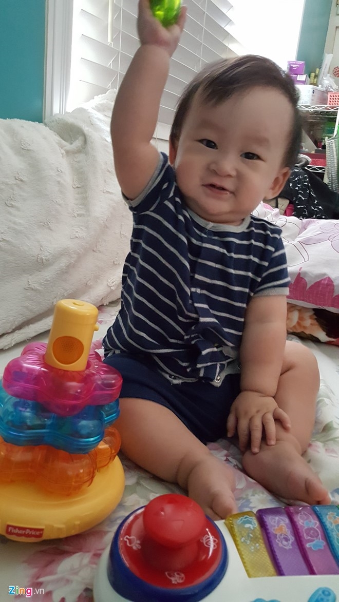 Hình ảnh con trai một tuổi của Xuân Mai. Ảnh: NVCC.