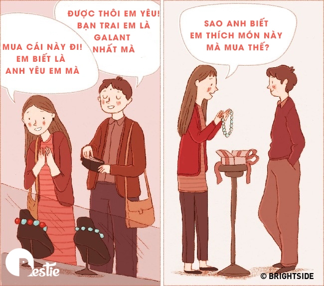 Khi bạn thực sự yêu ai đó, bạn chẳng cần phải thể hiện mình là đại gia hào phóng để đổi lấy tình yêu chớp nhoáng ấy. Bạn chỉ đơn giản lắng nghe mọi tâm tư của cô ấy và âm thầm thực hiện, cho dù chẳng đáng bao nhiêu nhưng nhìn ánh mắt bạn thừa biết cô ấy đang hạnh phúc ngập tràn.