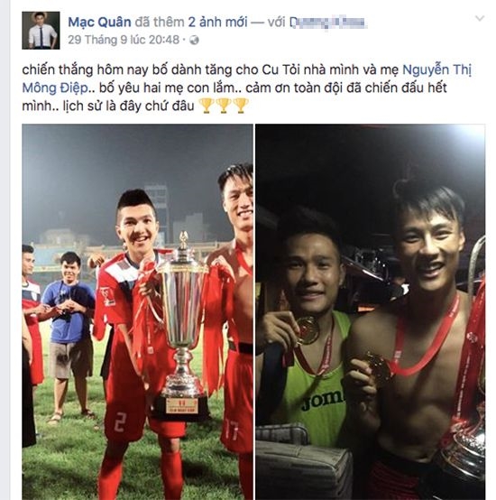 Mạc Hồng Quân dành tặng chiến thắng cho Kỳ Hân và con trai Củ Tỏi.
