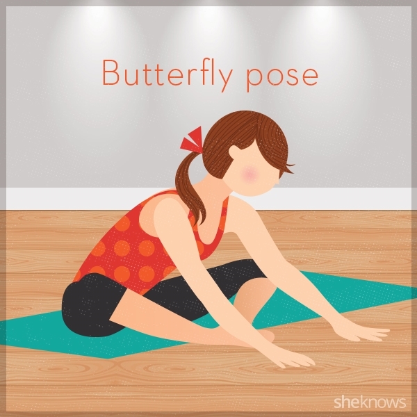 Bestie butterfly pose