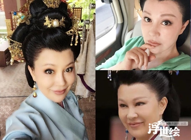 Ngoài lục tuần, nữ diễn viên Ô Sảnh Sảnh vẫn cố níu kéo tuổi xuân nhưng rốt cuộc lại bị biến dạng do phẫu thuật thẩm mỹ.