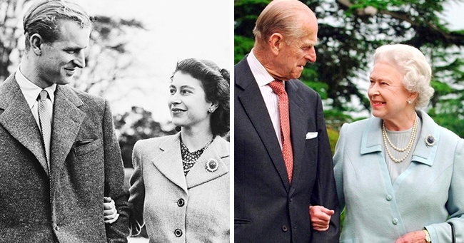 Nữ hoàng Elizabeth II và Hoàng tử Philip vẫn giữ được nụ cười ngọt ngào giống như 60 năm trước đây