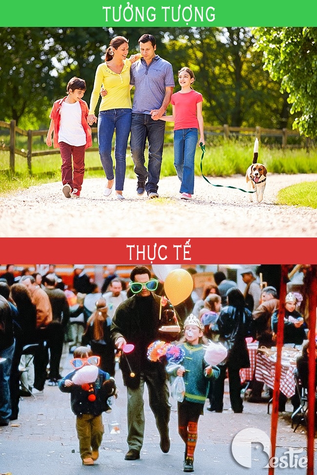 Bộ ảnh cuộc sống gia đình: thực tế quá "nghiệt ngã" so với tưởng tượng