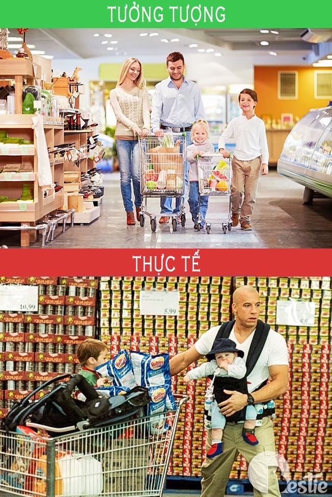 Bộ ảnh cuộc sống gia đình: thực tế quá "nghiệt ngã" so với tưởng tượng
