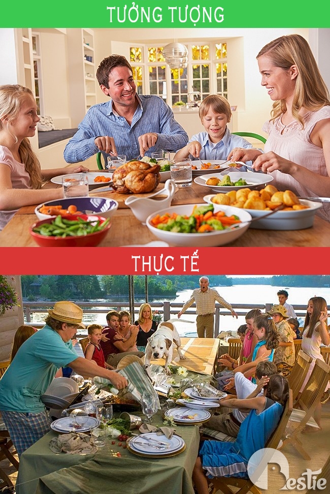 Bộ ảnh cuộc sống gia đình: thực tế quá "nghiệt ngã" so với tưởng tượng
