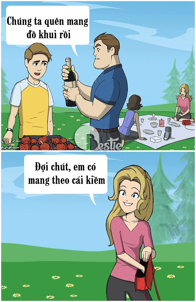 Bộ tranh chứng minh chỉ có phụ nữ mới có năng lực thần kì