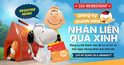 CGV Việt Nam đồng loạt khai trương 4 cụm rạp mới vào cuối tháng 4/2017
