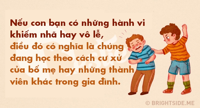 Bố mẹ làm những điều này thì đừng hỏi tại sao con lại trở nên xấu tính
