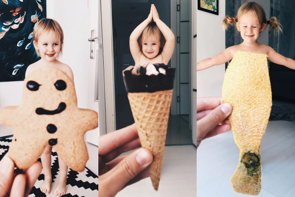 Bé gái 3 tuổi hot nhất instagram vì quá đáng yêu trong bộ ảnh rau củ quả độc đáo
