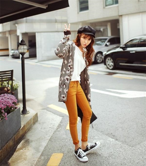bestie phoi trang phuc voi giay sneakers