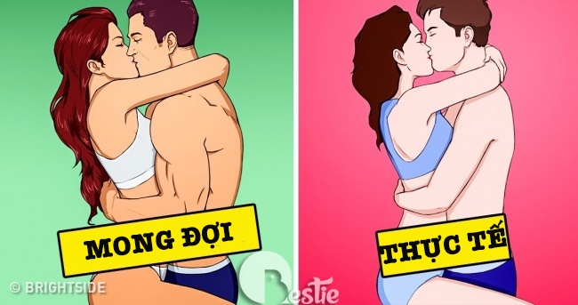 Bộ tranh: 5 điều người ta thường hay mơ mộng khi yêu nhưng thực tế thì...