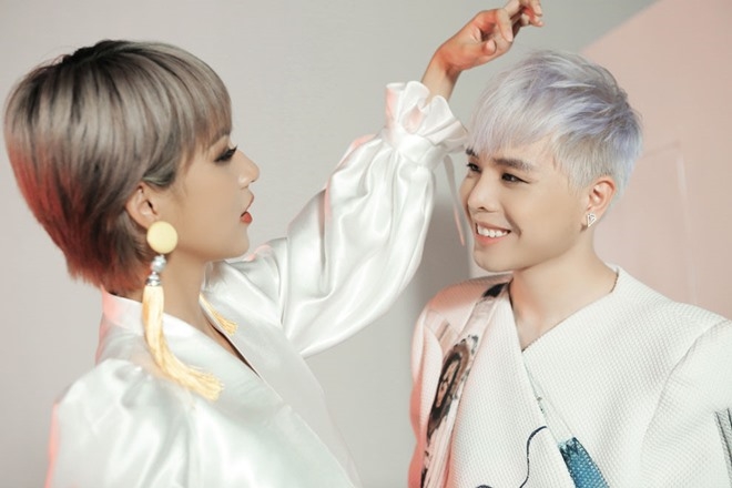 bestie sao nam viet nhuom toc