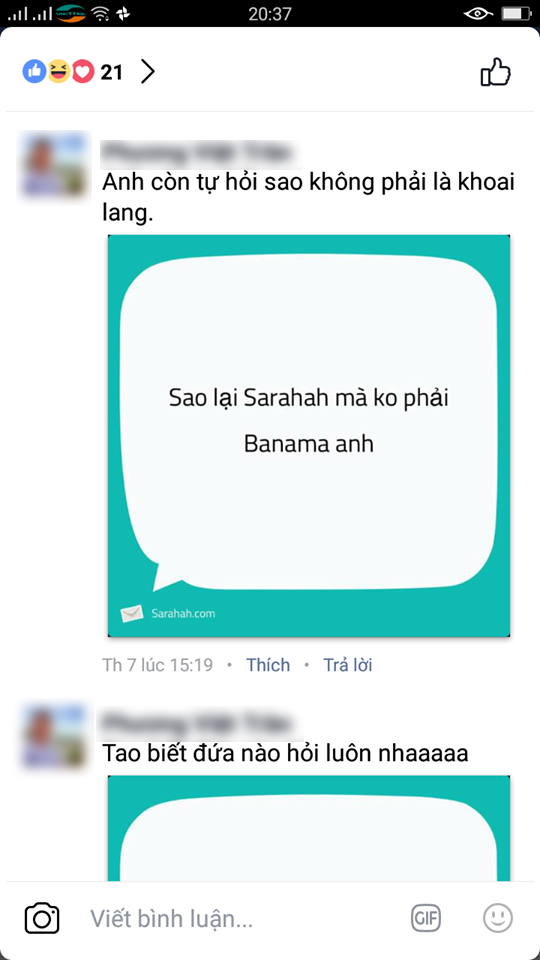 bestie ung dung Sarahah 8
