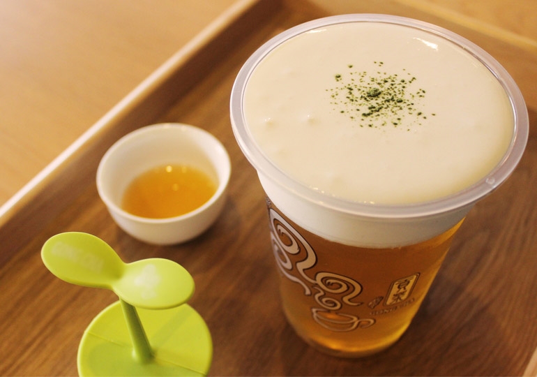 bestie cach lam milk foam