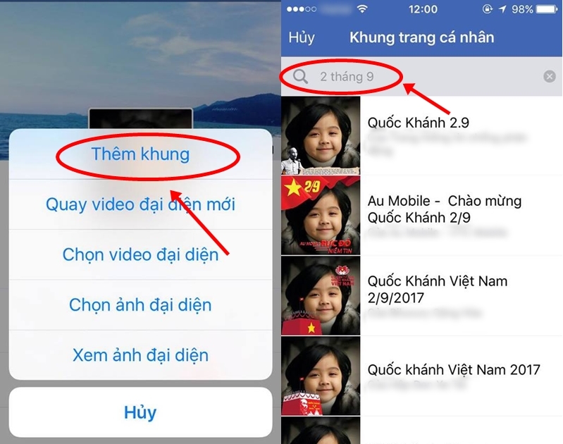 bestie them khung anh dai dien ngay Quoc Khanh