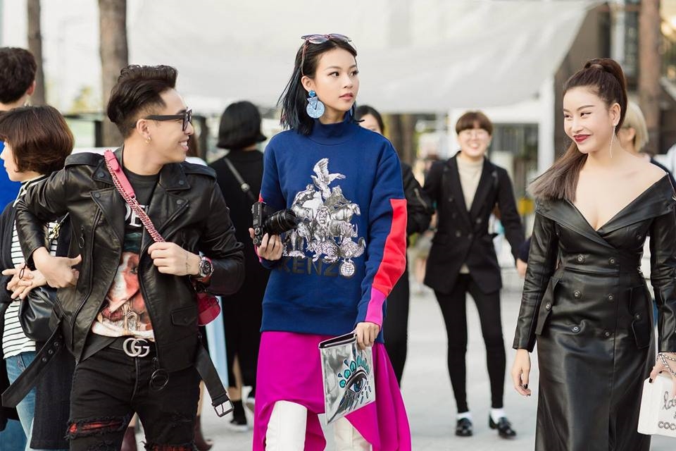 bestie tuan le thoi trang sao viet mac dep mac xau
