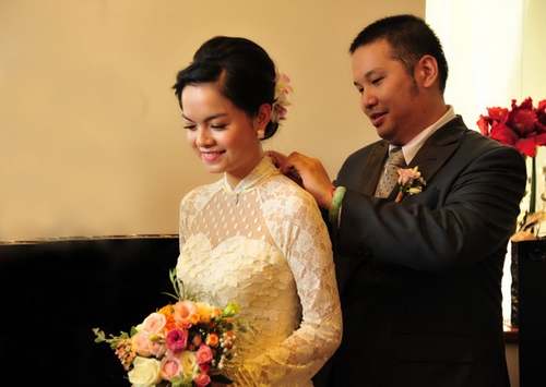 bestie my nhan viet ao dai cuoi