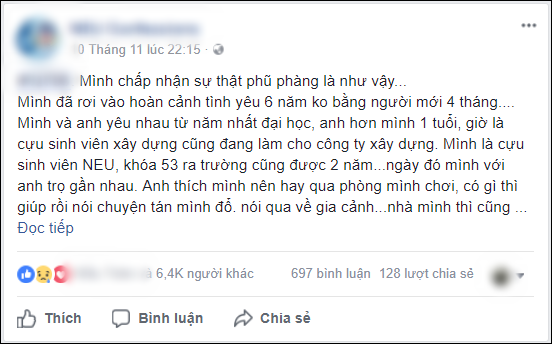 bestie moi tinh 6 nam khong bang nguoi con gai anh quen 4 thang