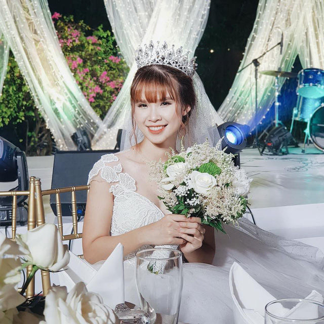 bestie vay cuoi sao viet xinh nhu cong chua