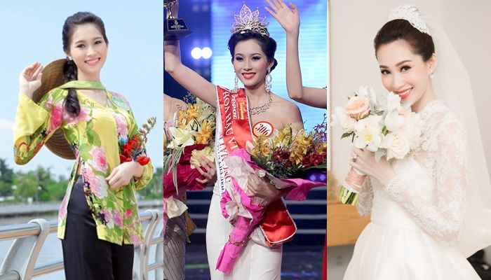 bestie hinh anh hoa hau viet truoc va sau khi dang quang