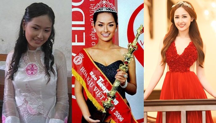 bestie hinh anh hoa hau viet truoc va sau khi dang quang